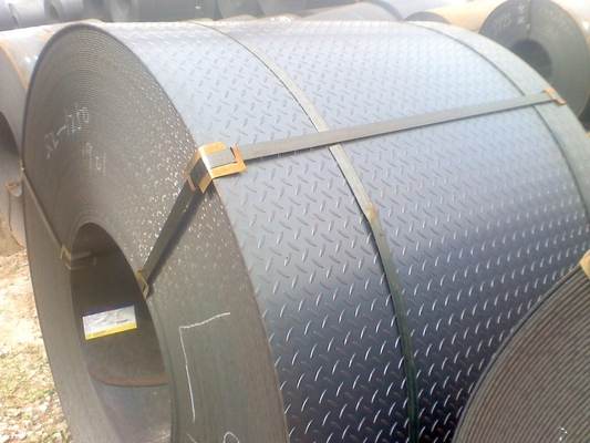 катушка JIS SS400 металлического листа 600mm-1500mm горячекатаная Checkered