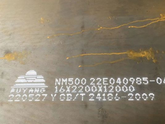Носка сопротивления ссадины NM500 стальная покрывает 6,5' - 7,2' ширина